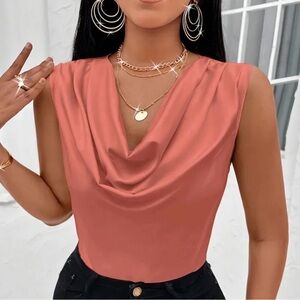 Basic Women SilkLike Satin Tank Tops Vest